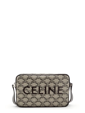Messenger triomphe canvas shoulder bag with frontal logo - CELINE - gender_Woman