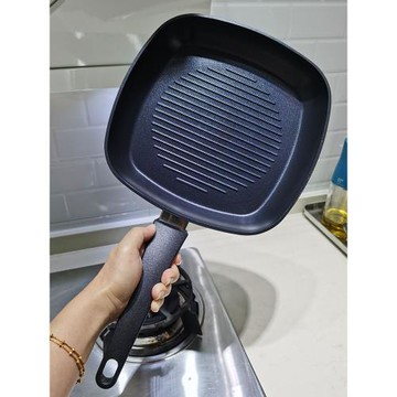 方形專用牛排煎鍋條紋鑄鋁平底鍋不粘鍋家用烙餅早餐鍋燃氣電磁爐