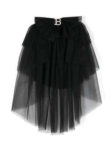 Balmain Kids - tulle skirt belt - kids - Polyamide - IV - Black