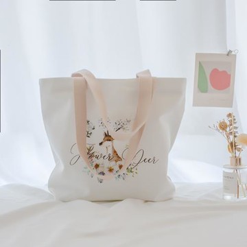 小眾學生上課單肩漂亮帆布包