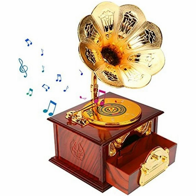 オルゴール 音楽ボックス 引き出し付け 手回し 回転 レトロ風 ジュエリー収納 装飾用品 癒しグッズ 宝石箱 誕生日 クリスマス プレゼント 通販 Lineポイント最大0 5 Get Lineショッピング