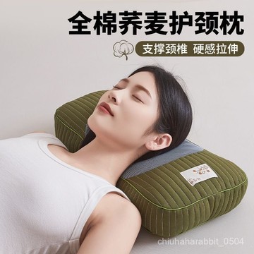 💯台灣出貨💯全棉蕎麥枕頭 護頸椎枕頭 助睡眠枕頭 護頸枕 人體工學設計 頸椎枕 助眠枕 枕芯 枕頭 可拆洗