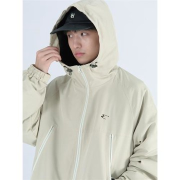 Mentmate 日系戶外防水連帽沖鋒衣夾克男 秋季登山徒步BF風衣外套