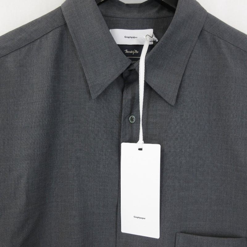 Graphpaper オーバーサイズシャツ グレー Fサイズ グラフペーパー