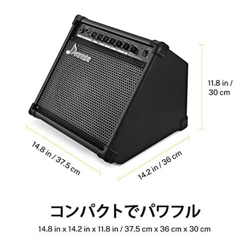 Donner アンプ 電子ドラム用 外部 スピーカー 35W ワイヤレス マイク対応 ブラック DA-35 | LINEブランドカタログ