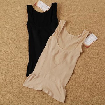 正品秋冬打底塑身衣束身超薄托胸美體緊身收腹無袖背心內衣001061