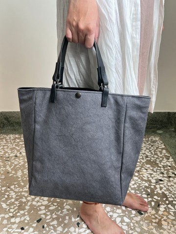 簡約手提袋M・水洗深灰