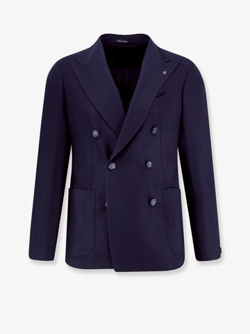 Double-breasted virgin wool blazer - TAGLIATORE - gender_Man