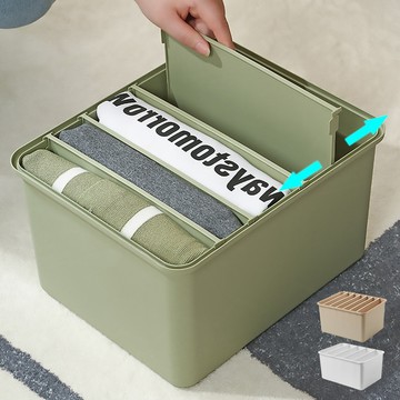衣物分格收納箱 多規格 結實好堆疊 衣服整理箱 儲物箱 收納盒 置物箱 分隔箱 分類收納盒【ZM0104】《約翰家庭百貨