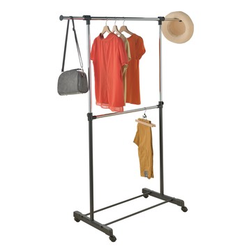 【ikloo】台製雙層曬衣架 / 收納衣架