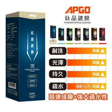 【APGO】鈦晶鍍膜 乾上頂規款 汽車鍍膜液、車體維護液 疏水、光亮、抗UV/紫外線