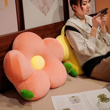 床頭軟包大靠背沙發靠墊宿舍床上花朵床靠枕頭護腰靠枕榻榻米抱枕