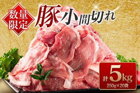 ≪数量限定≫豚小間切れ(計5kg)　肉　豚　豚肉　国産 CB65-23