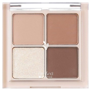 rom&nd 台灣公司貨 浪漫四色眼影盤 7g  N01 Dry Willow Flower 乾燥柳花  1個