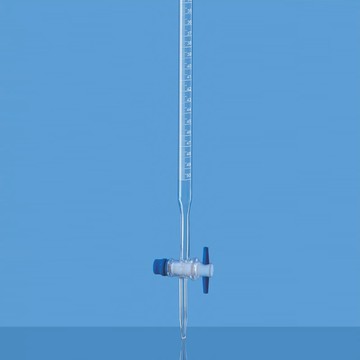 《BOROSIL》滴定管A級 PTFE活栓 獨立證書 Buret, Class A PTFE Stopcock Schellbach