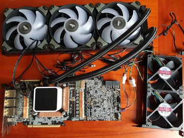 【物美價廉】沒差定制RTX2080ti顯卡通用改裝一體式水冷風冷立體散熱器方案