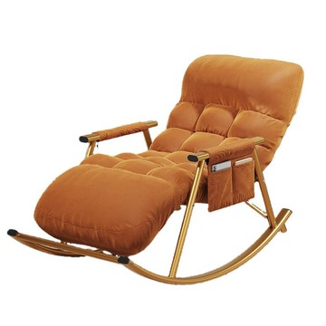 懶人沙發椅家用臥室陽臺休閑躺椅現代簡約客廳午休可躺可睡搖搖椅[010209DD]