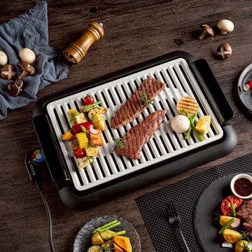 麥飯石不沾塗層電烤盤