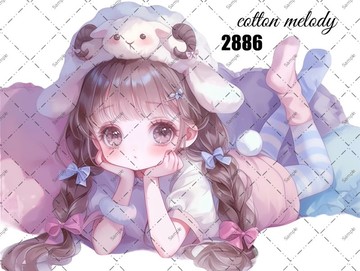 original sticker no.2886 人物貼紙 原創貼紙 原創人物貼紙 裝飾貼紙 cotton melody