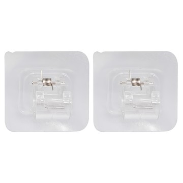 BEER BEAR 皮久熊 夾呦伸縮掛桿夾片 5.7 x 5.7 x 4cm 2個  透明色  4組