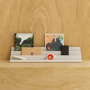 ISO Organizer L | 金屬桌上型收納架 | 淺灰