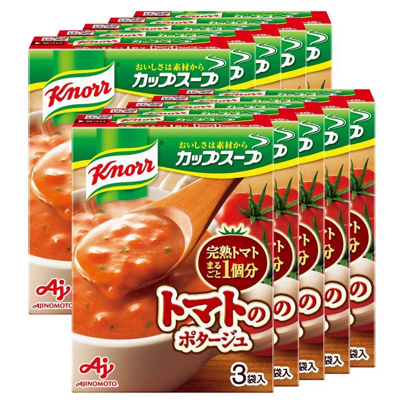 味の素 クノール カップスープ 完熟トマトまるごと1個分使ったポタージュ (18.2g×3袋)×10箱入