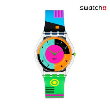 Swatch SWATCH NEON HOT RACER 超薄手錶/男錶/女錶/瑞士製造 SS08K119 (34mm)