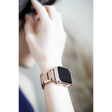 【五色｜1-11代可用】男女可戴 碰水不褪色霧面重工不鏽鋼Apple Watch錶帶 9代 45 41 40 44mm