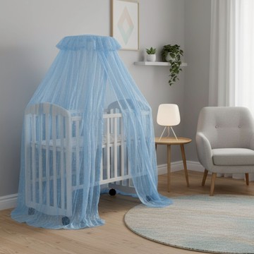 vivibaby 嬰兒床專用蚊帳  藍色  135 x 75cm