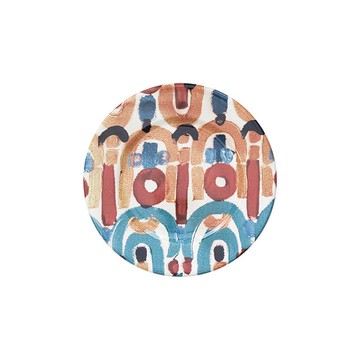 Le Botteghe su Gologone Plates Round Ceramic Colores 28 Cm