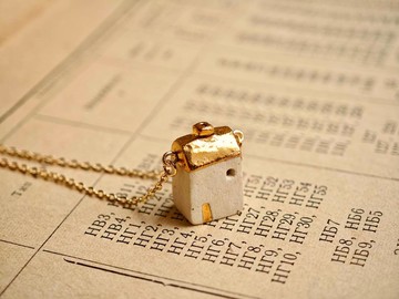 金屋針孔注入式中空香水瓶精油瓶陶項鍊