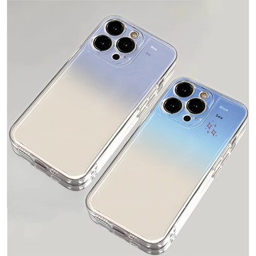 熱銷 漸變簡約蘋果手機殼 蘋果16可愛iphone15promax情侶13趣味12mini防摔11搞怪8p 透明全包軟殼