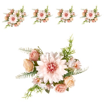 KUIBAO 快豹生活 Ingrid 北歐大麗仿真花束 32g  粉色  6個