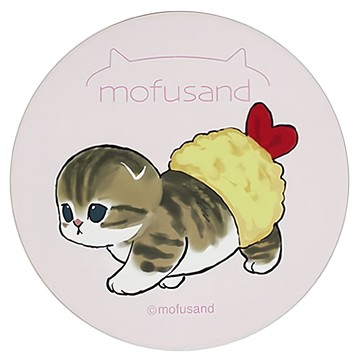 貓福珊迪 吸水杯墊  炸蝦  13 x 13 x 0.6cm  1個  多色