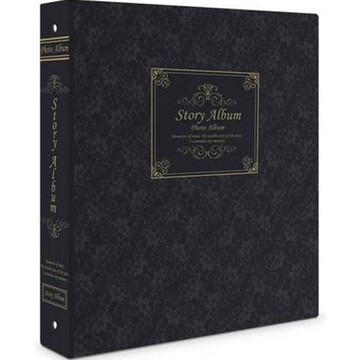 J&H Story Album 經典自黏式相本 50張入 - 黑色  黑紙(相簿)、白紙(內紙)  50張