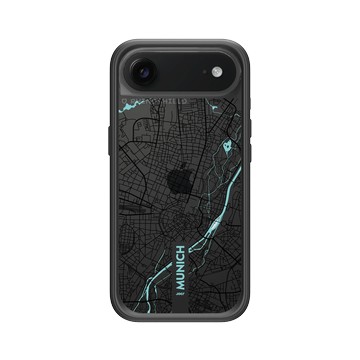 iPhone Air Mod NX -邊框背蓋組合 (相機按鈕) 黑 - JOCR - Munich (Black Logo)