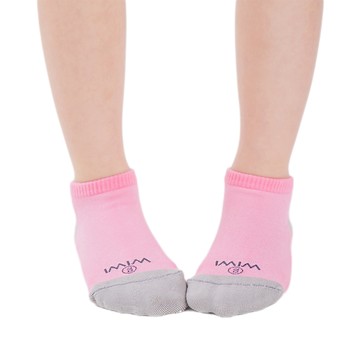 【WIWI】細針網格氣墊船型兒童除臭襪(戀愛粉 童S-L)MIT台灣製造 FMT除臭抑菌 銀離子 光觸媒 襪子 船型襪