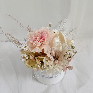 情人節禮物花束永生康乃馨盆花  生日求婚結婚捧花永生乾燥花畢業