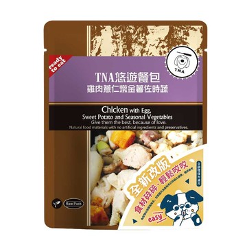 T.N.A.悠遊餐包系列-鮮雞燉薏仁金薯佐時蔬-150g-犬貓可食-新版