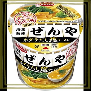 エースコック 一度は食べたい名店の味ミニ ぜんや ホタテだし塩ラーメン 42G×12個