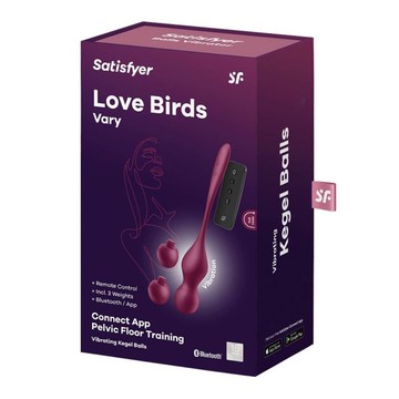 Love Birds Vary 手機智能遙控【漸進式負重】震動縮陰球套裝