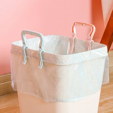 垃圾袋防滑固定夾 家用 創意 垃圾桶 防滑夾 卡扣桶邊沿固定器 帶提手夾子 ♚MY COLOR♚【N020】