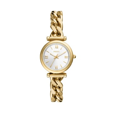 Carlie 復古金羅馬時刻手鍊式女錶 金色不鏽鋼錶帶 28MM ES5329