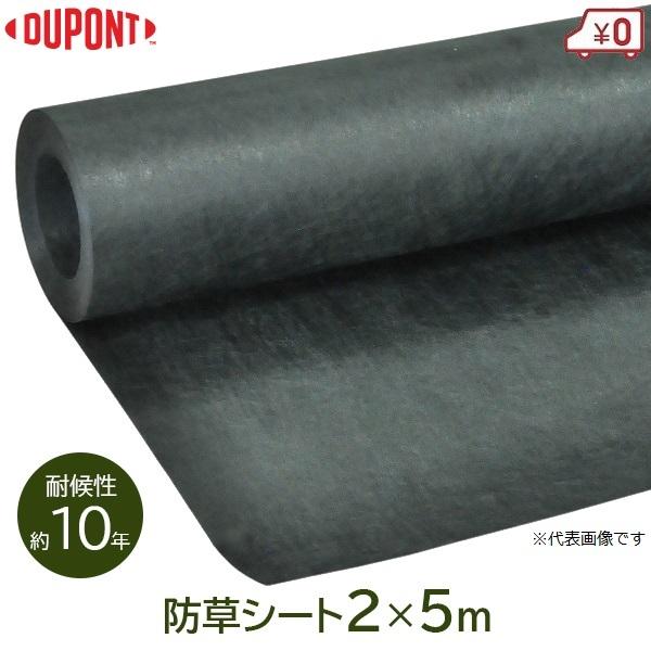 DuPont ザバーン 防草シート グリーン 2mx5m 耐候年数10年 除草シート 雑草防止シート 雑草抑制 雑草防止 雑草対策 駐車場用 砂利 目地