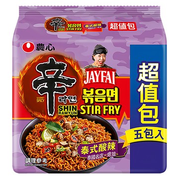 NONGSHIM 農心 辛炒麵 泰式酸辣味 130g  5包