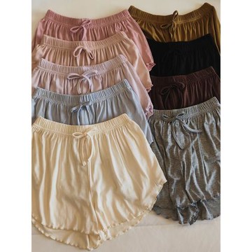 涼感莫代爾棉睡褲女款2026夏季新款簡約風純色短褲薄款寬松家居褲