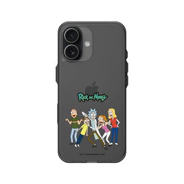 iPhone 17 Clear (相機按鈕) 酷墨灰 - 瑞克和莫蒂 Rick and Morty - 史密斯一家