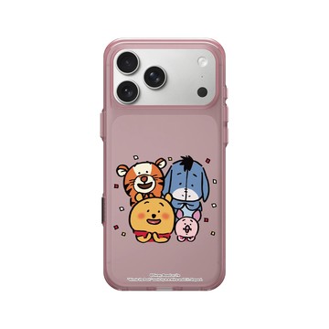iPhone 17 Pro Max Clear (相機按鈕) 晶醺玫 - 迪士尼-小熊維尼 Disney Winnie The Pooh - 插畫家系列(Nagano) - 熱烈鼓掌