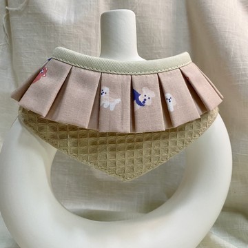 發裁手作。Facai Handmade 寵物領巾 毛孩瑪格領_快樂狗狗冰淇淋