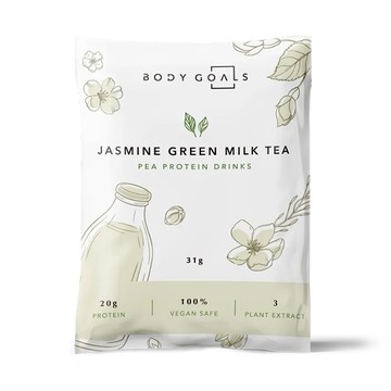 bodygoals 柏立奧 全素多效豌豆蛋白飲 - 隨手包 | 茉莉奶綠 31g (BDG009)